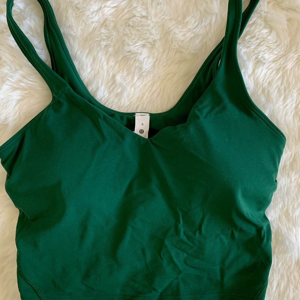 Lululemon Cropped Align Tank (Everglade Green)